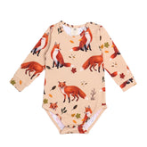 Body de manga comprida confeccionado em algodão (orgânico)